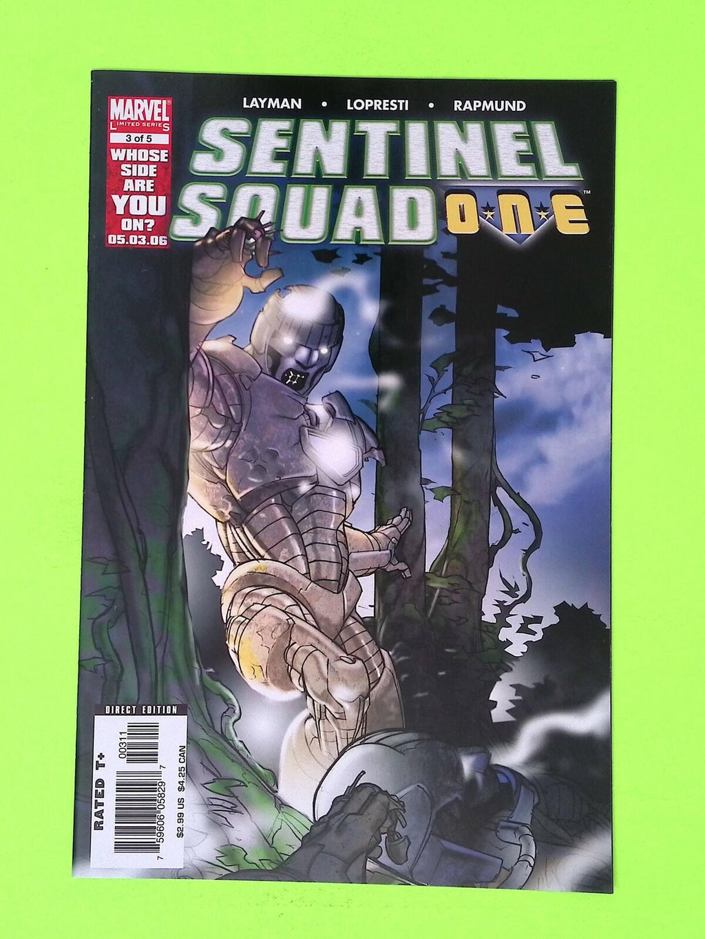 Sentinel Squad ONE #3 2006 Marvel Comics High Grade Comic Book R32-237