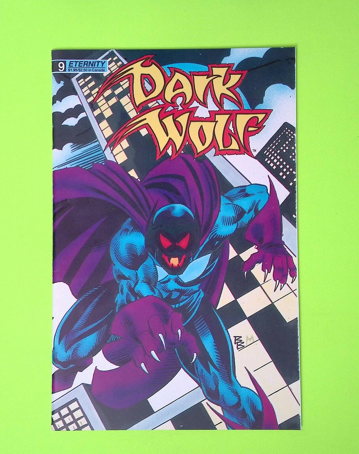 Dark Wolf #9 Vol. 2 Eternity Comics High Grade Comic Book X105-35