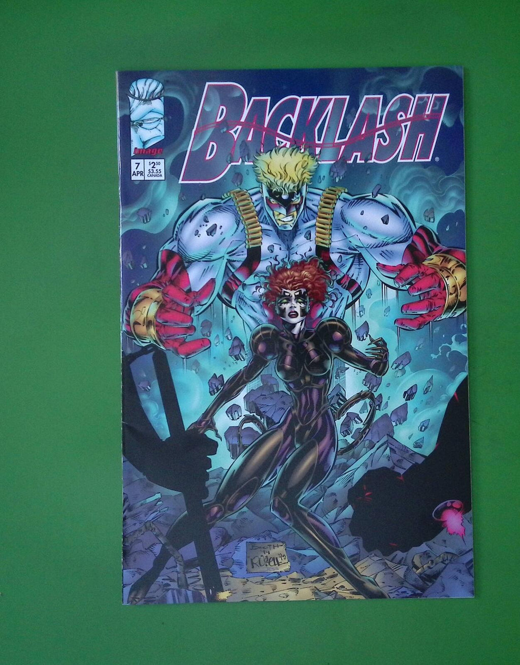 Backlash #7 1995 Image Comics 1st App Mid Grade Comic Book H89-187