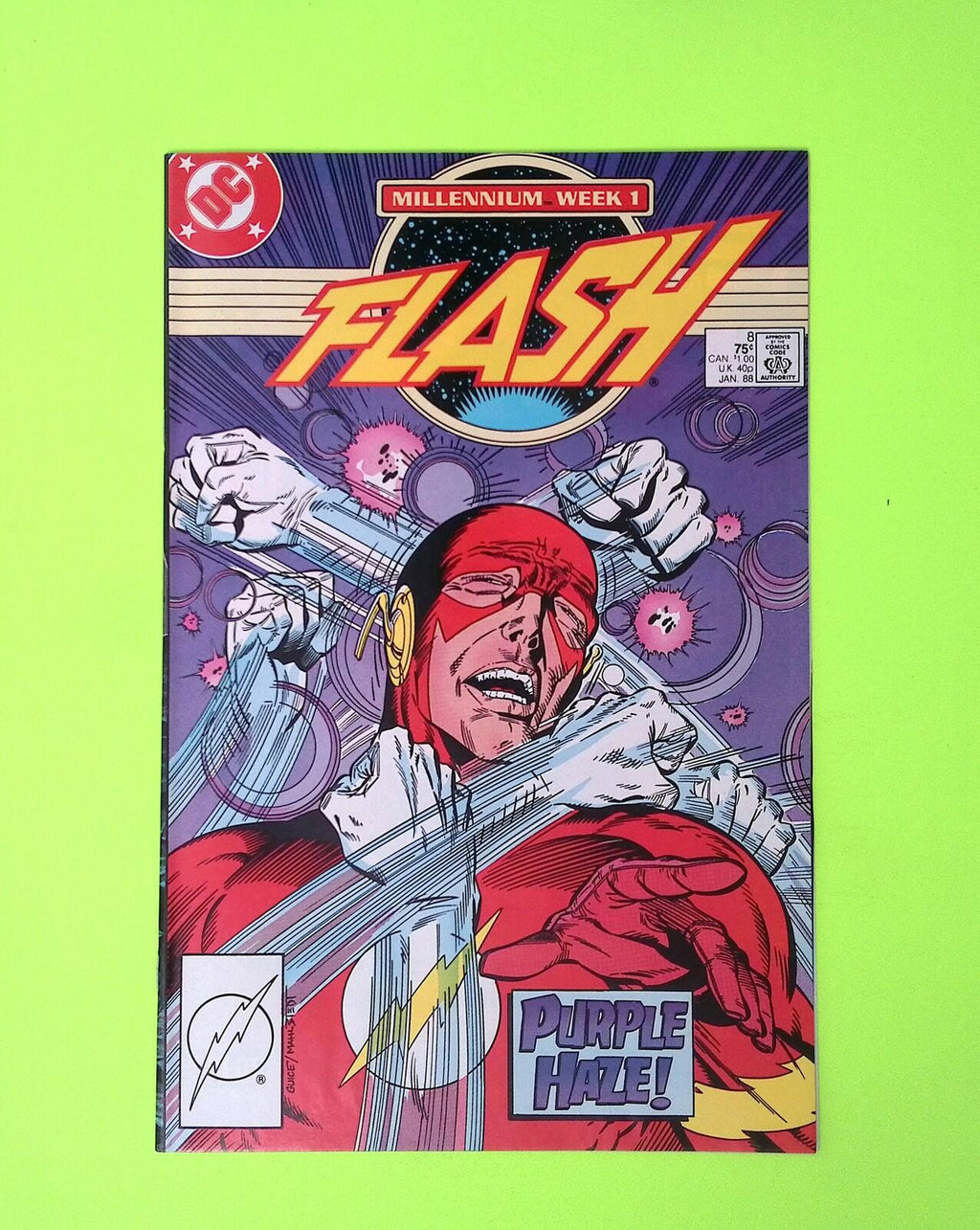 Flash #8 Vol. 2 1988 DC Comics High Grade Comic Book Q21-156