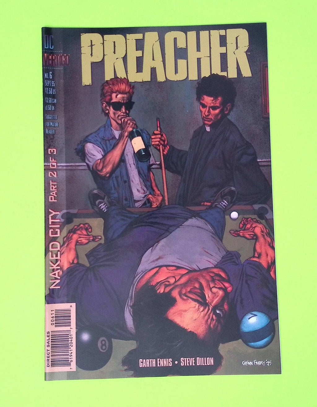 Preacher #6 1995 Vertigo High Grade Comic Book Q1-20