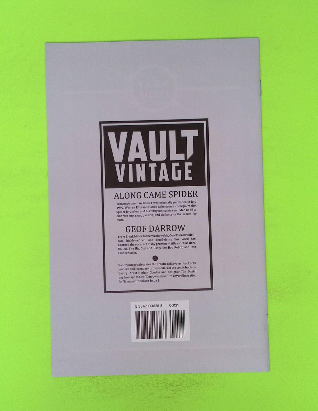Test #1b 2019 Vault Comics Variant High Grade Comic Book X157-27