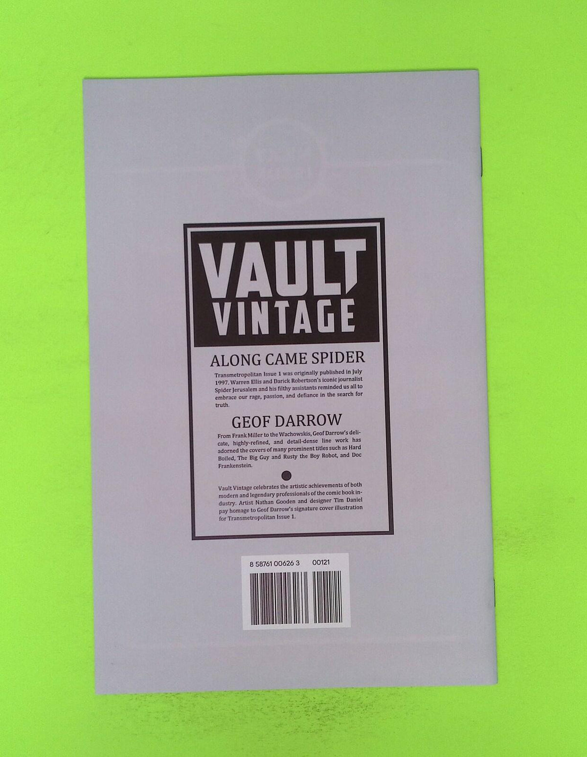Test #1b 2019 Vault Comics Variant High Grade Comic Book X157-27