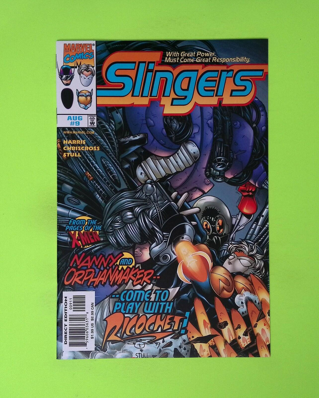 Slingers #9 1999 Marvel Comics High Grade Comic Book Q71-140