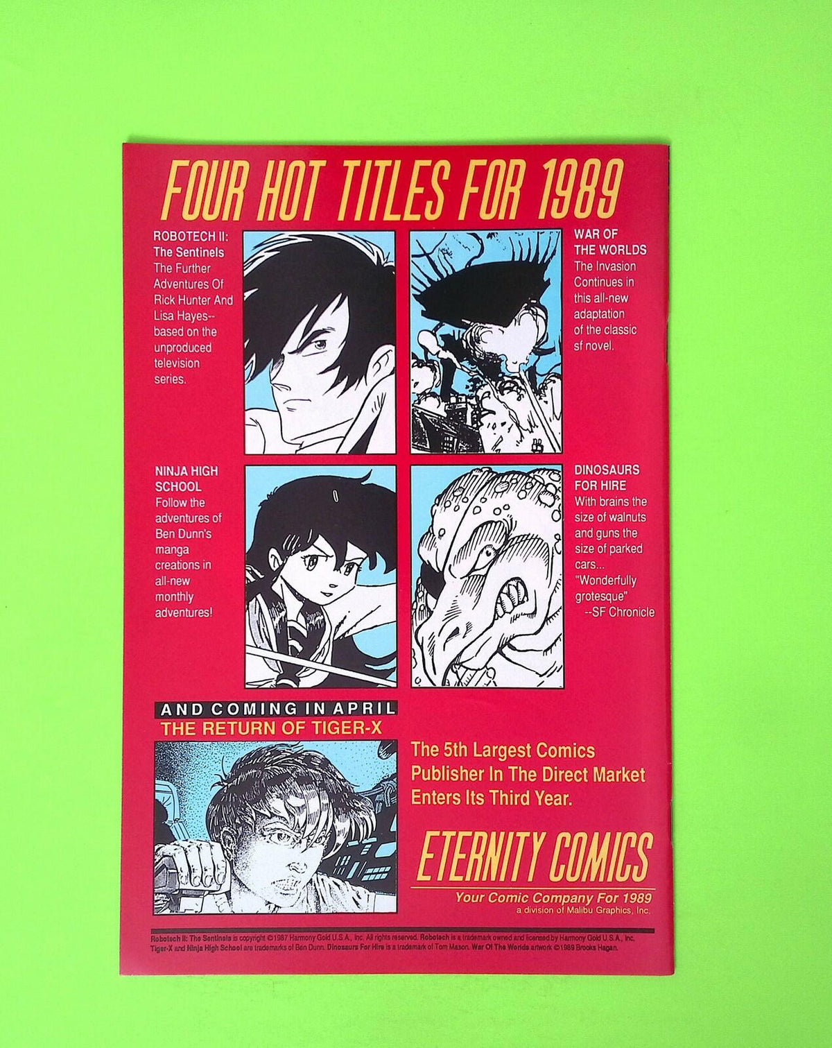 Solo Ex-Mutants #6 Eternity Comics High Grade Comic Book B8-71
