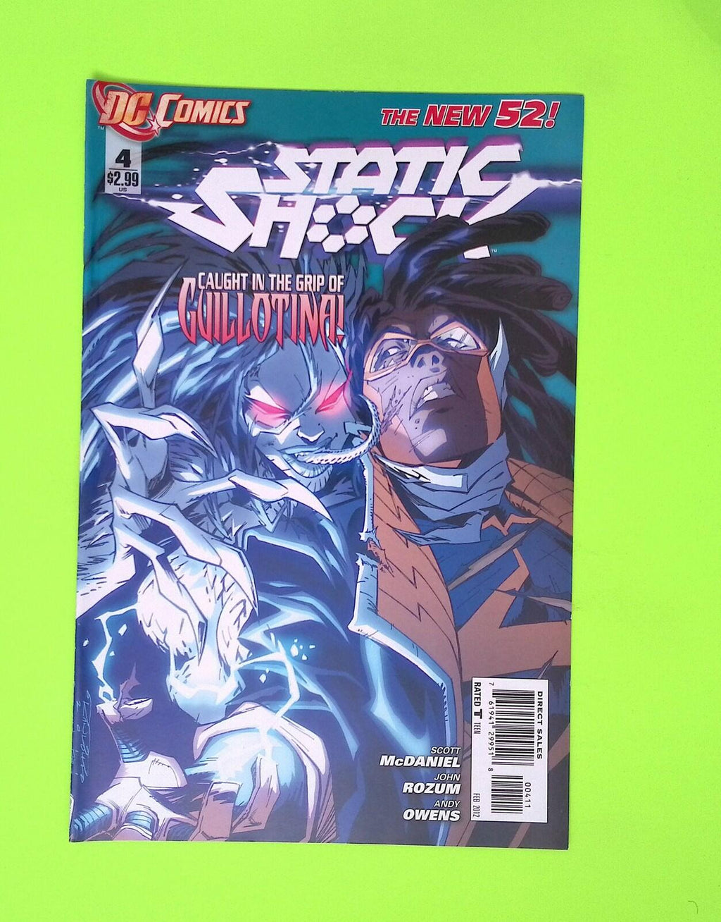 Static Shock #4 2012 DC Comics Higher Grade Comic Book Q90-27