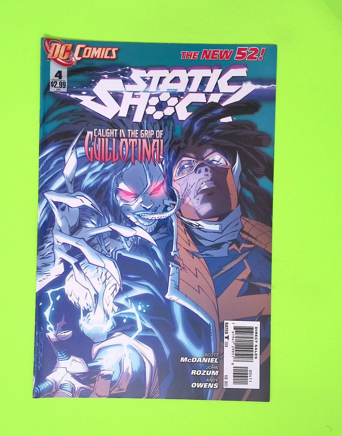 Static Shock #4 2012 DC Comics Higher Grade Comic Book Q90-27