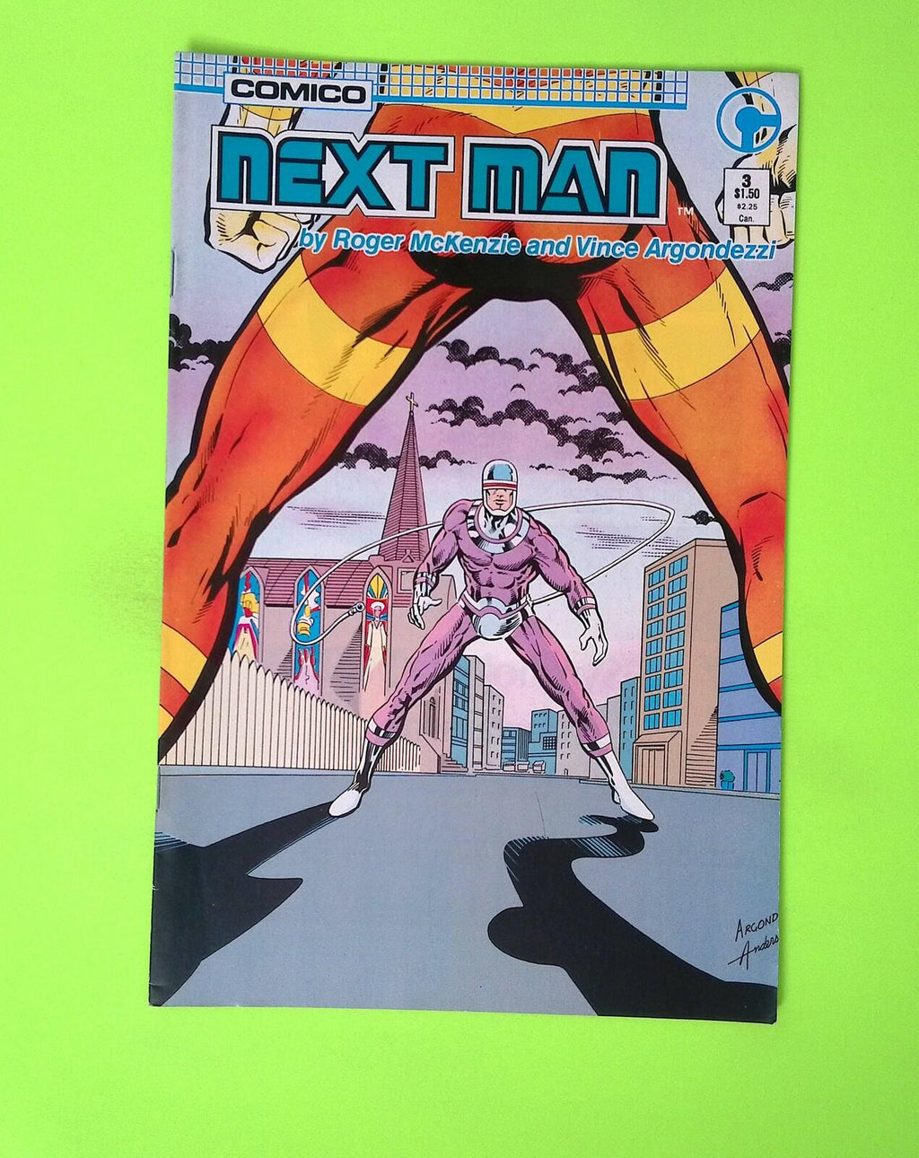 Next Man #3 1985 Comico Comics Higher Grade Comic Book Q100-166
