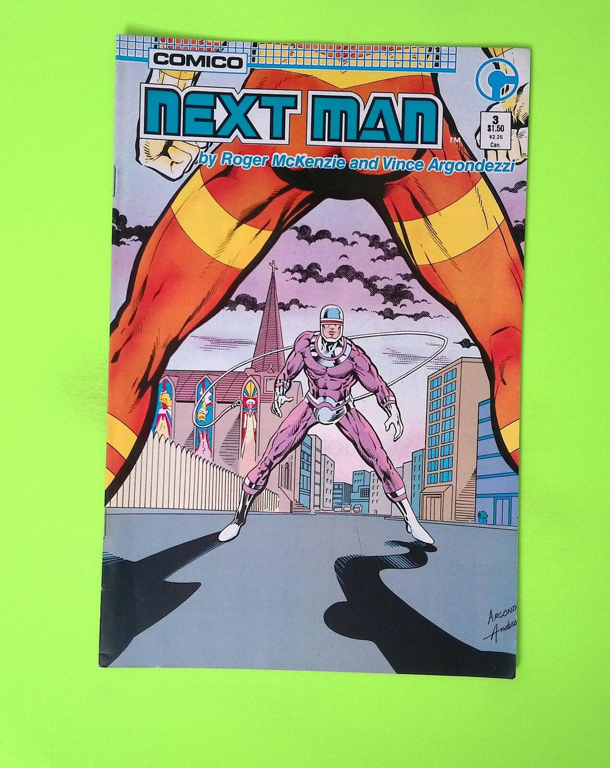 Next Man #3 1985 Comico Comics Higher Grade Comic Book Q100-166