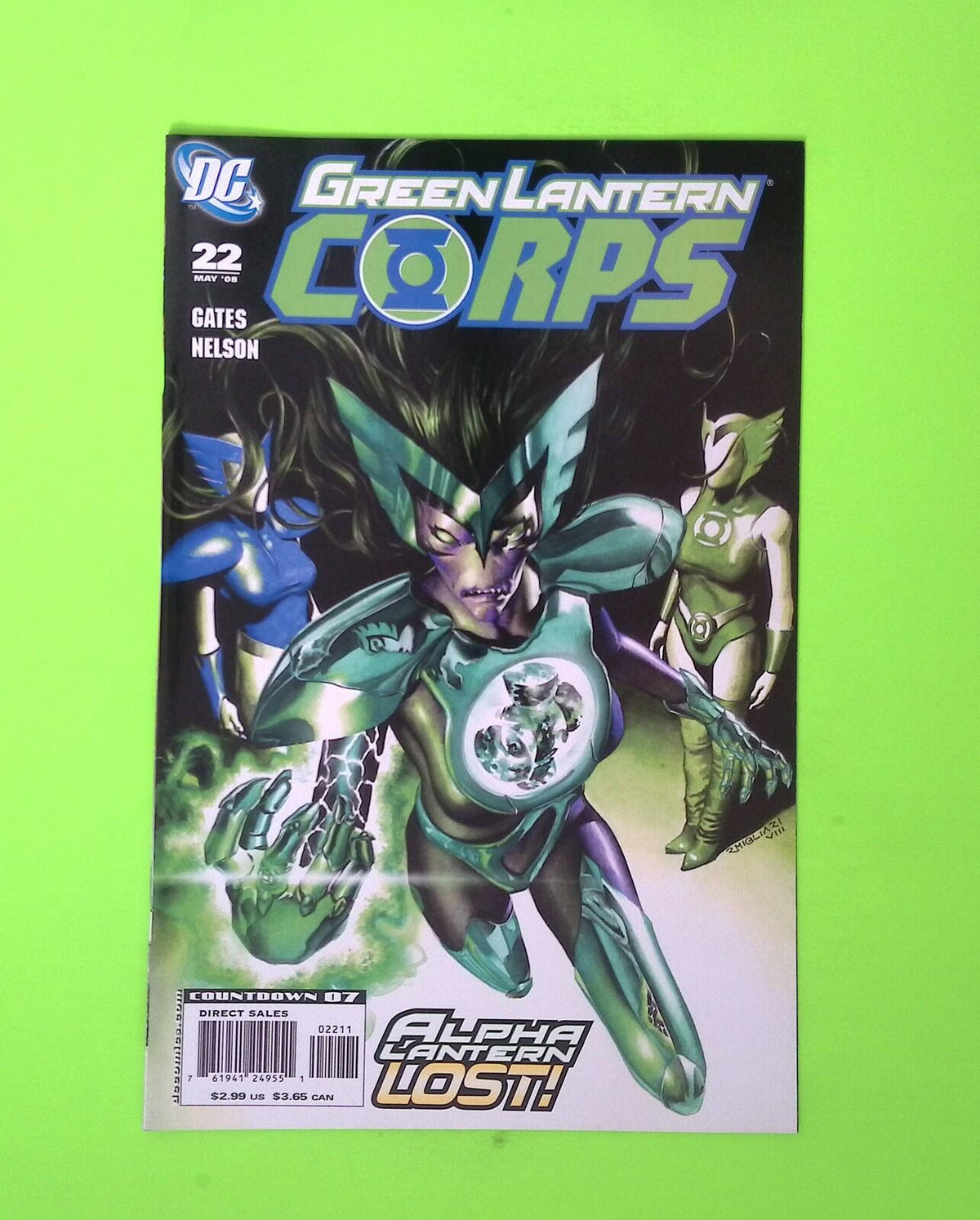 Green Lantern Corps #22 Vol. 2 2008 DC Comics Higher Grade Comic Book W305-279