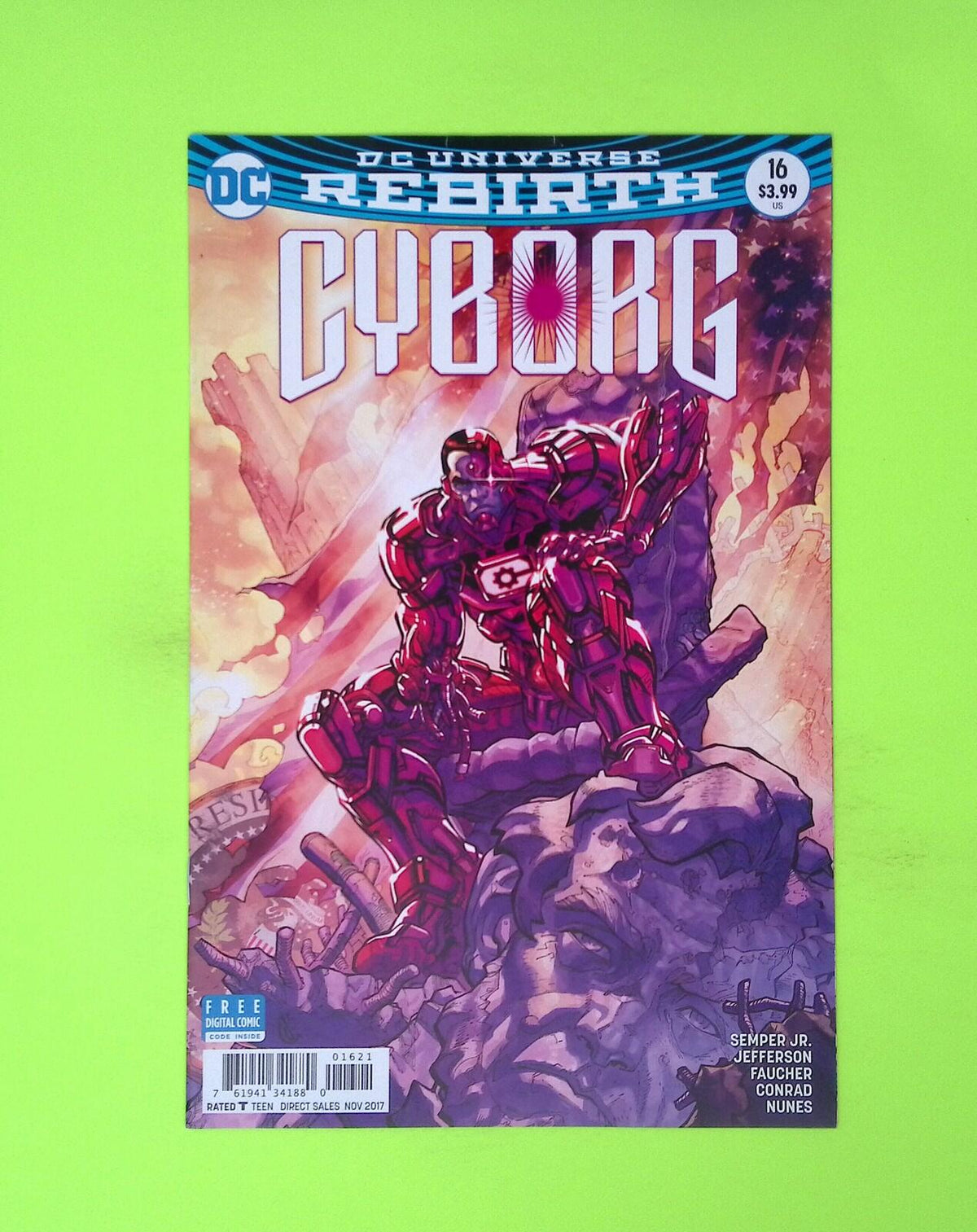 Cyborg #16b Vol. 2 2017 DC Comics Variant High Grade Comic Book X250-76