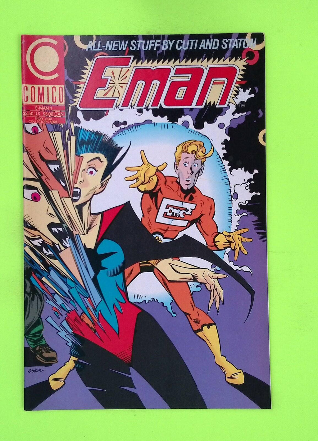 E-Man #1 Vol. 4 1990 Comico Comics High Grade Comic Book G76-117