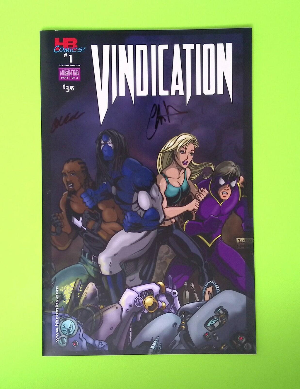 Vindication #1 HB Comics High Grade (Signed) Comic Book X198-151