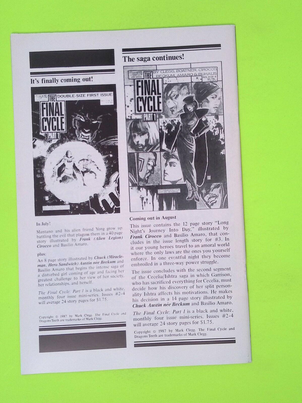 Mechthings #2 Renegade Press High Grade Comic Book W60-152