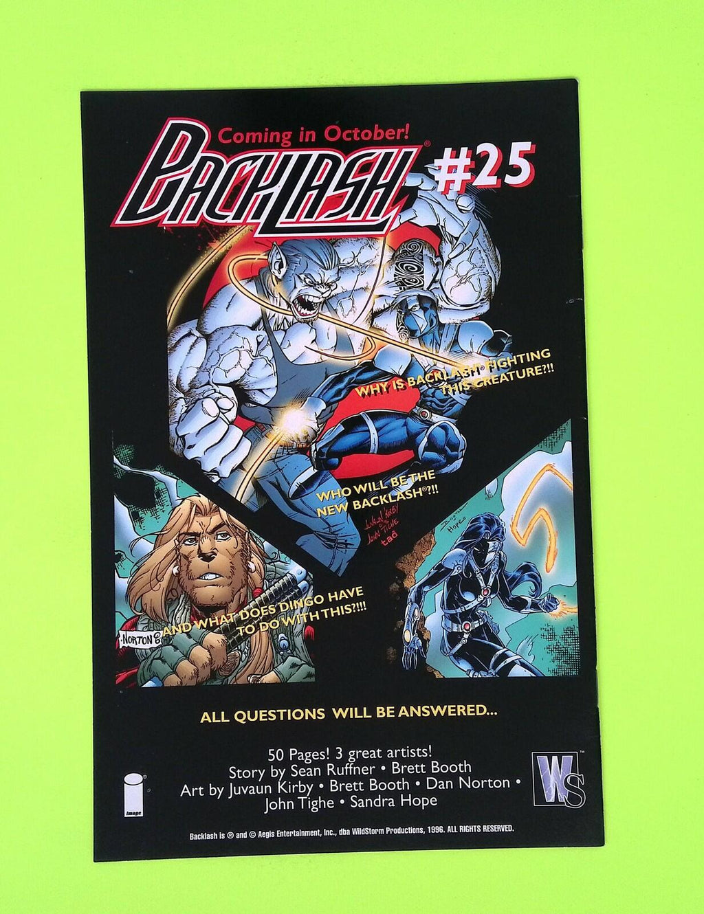 Grifter #3 Vol. 2 1996 Image Comics High Grade Comic Book J74-117