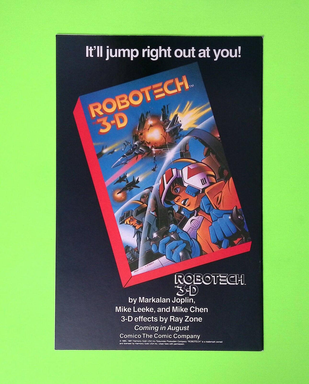 Robotech The New Generation #17 1987 Comico Comics High Grade Comic Book B61-184