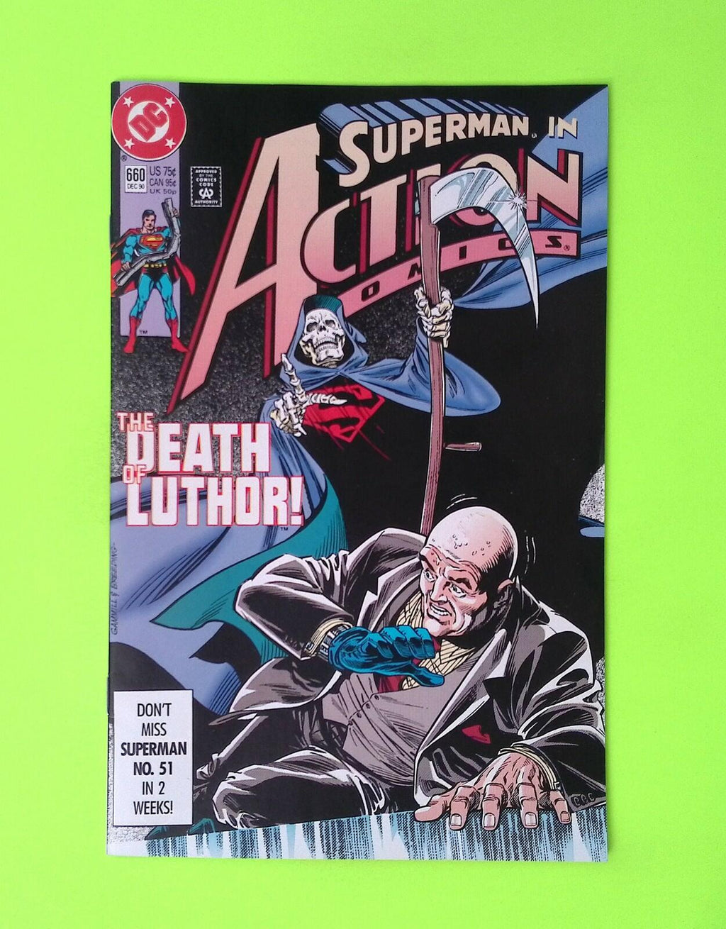 Action Comics #660 Vol. 1 1990 DC Comics High Grade Comic Book P47-242