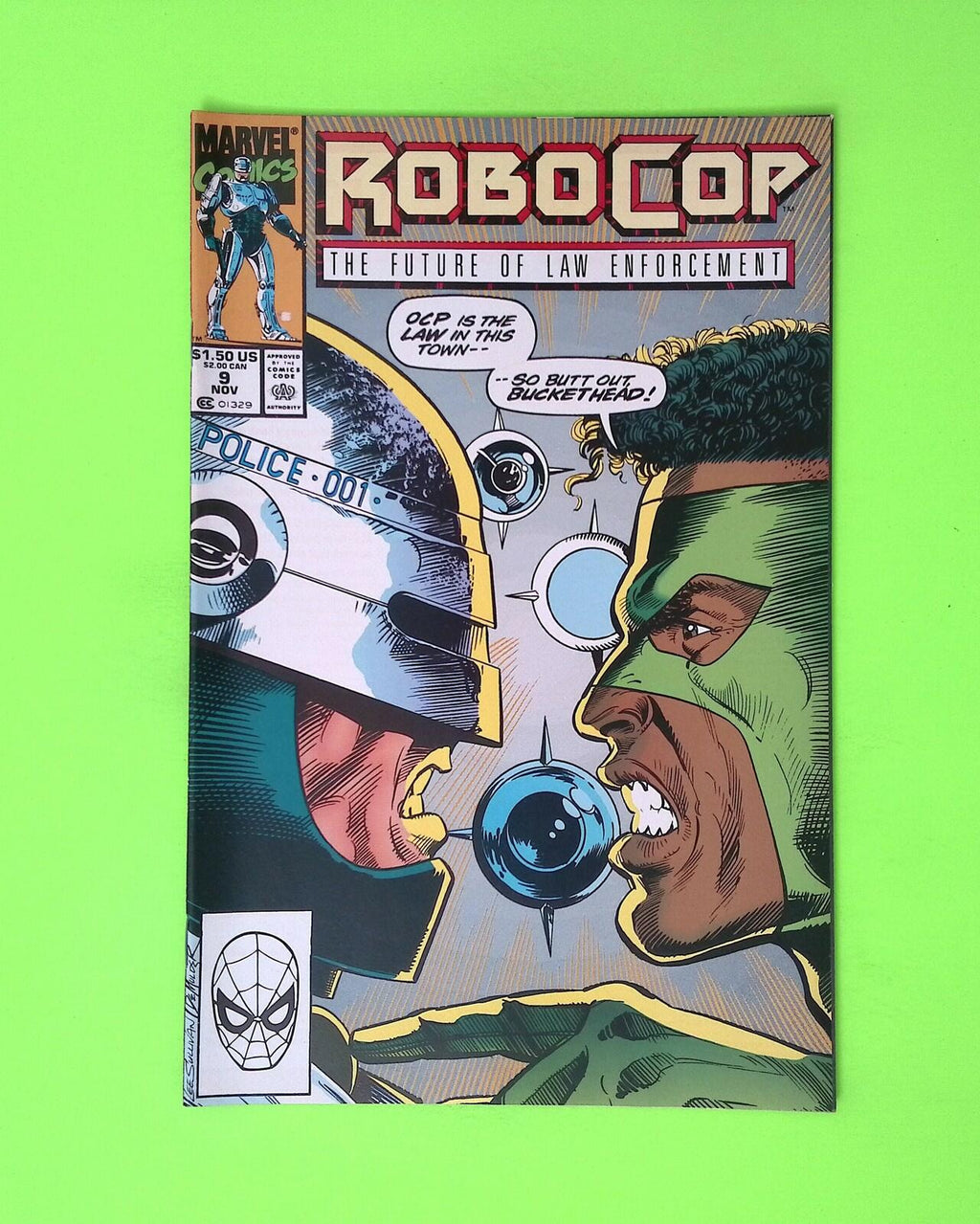 RoboCop #9 Vol. 1 1990 Marvel Comics High Grade Comic Book B24-143