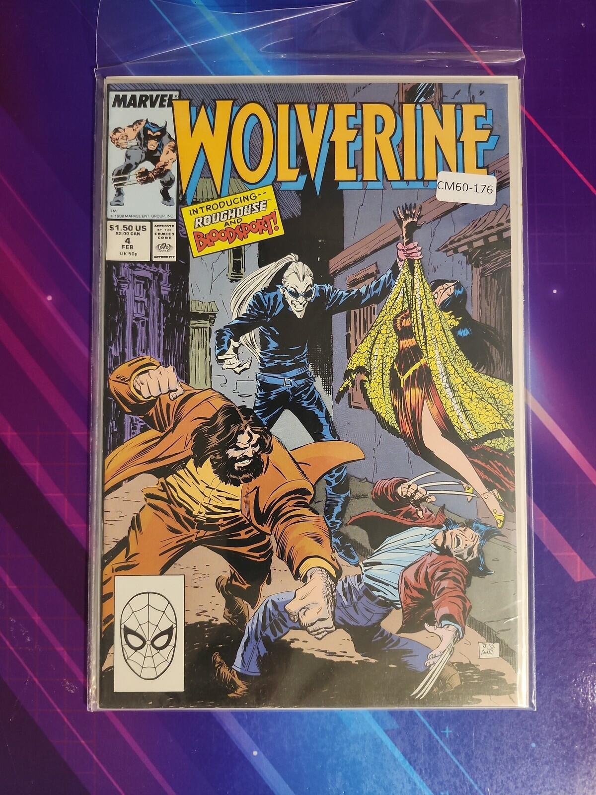 WOLVERINE #4 VOL. 2 HIGH GRADE 1ST APP MARVEL COMIC BOOK CM60-176