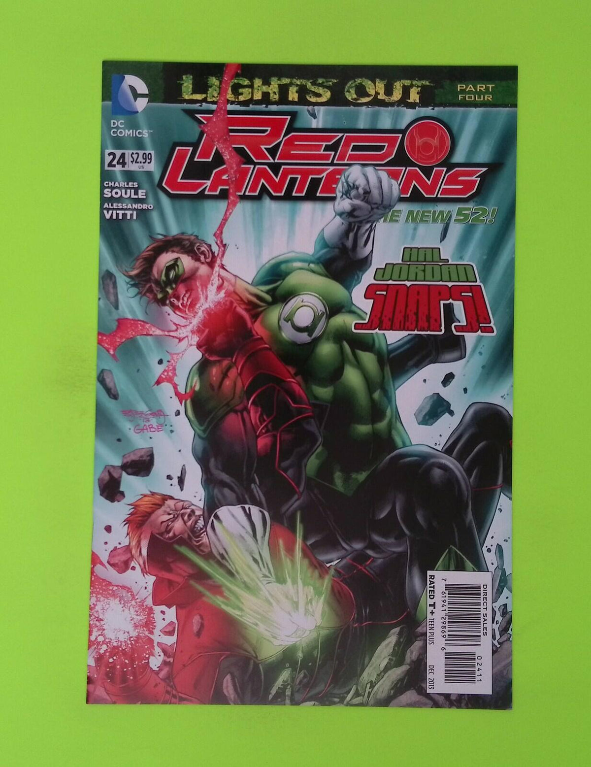 Red Lanterns #24 2013 DC Comics High Grade Comic Book W166-284