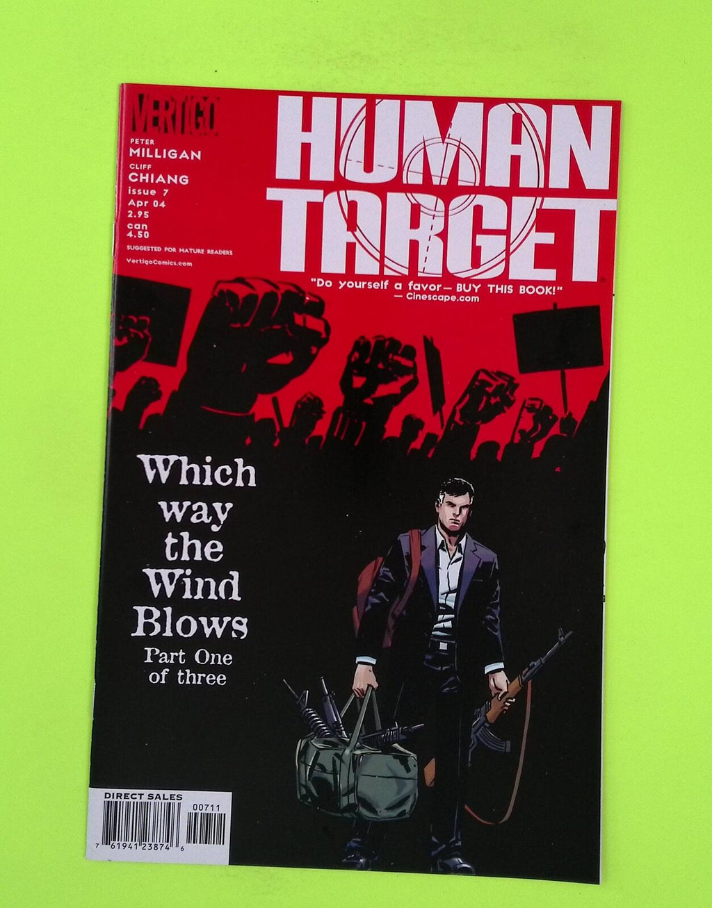 Human Target #7 Vol. 2 Vertigo High Grade Comic Book M29-231