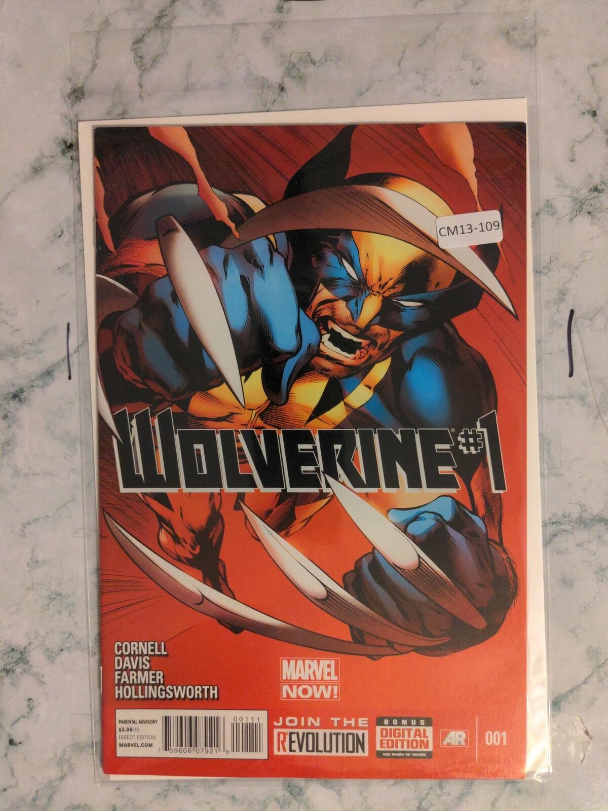 WOLVERINE #1 VOL. 5 9.0 1ST APP MARVEL COMIC BOOK CM13-109