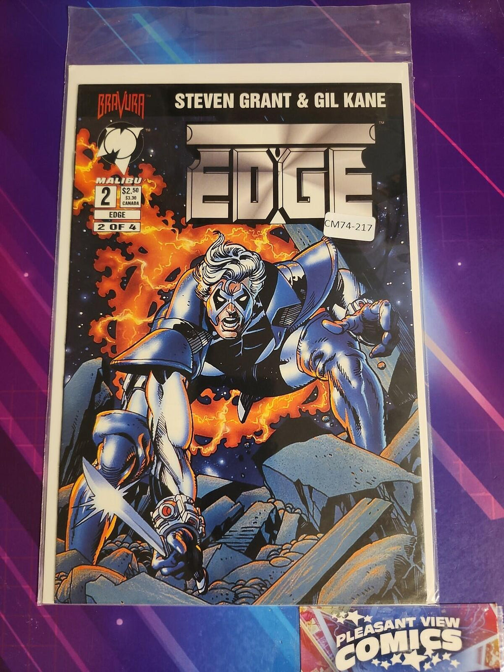 EDGE #2 MINI HIGH GRADE MALIBU COMIC BOOK CM74-217