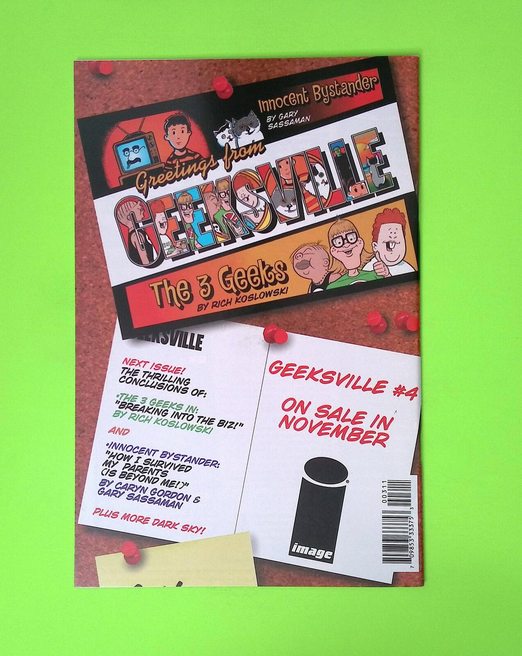 Geeksville #3 Vol. 2 2000 Image Comics Higher Grade Comic Book B55-175