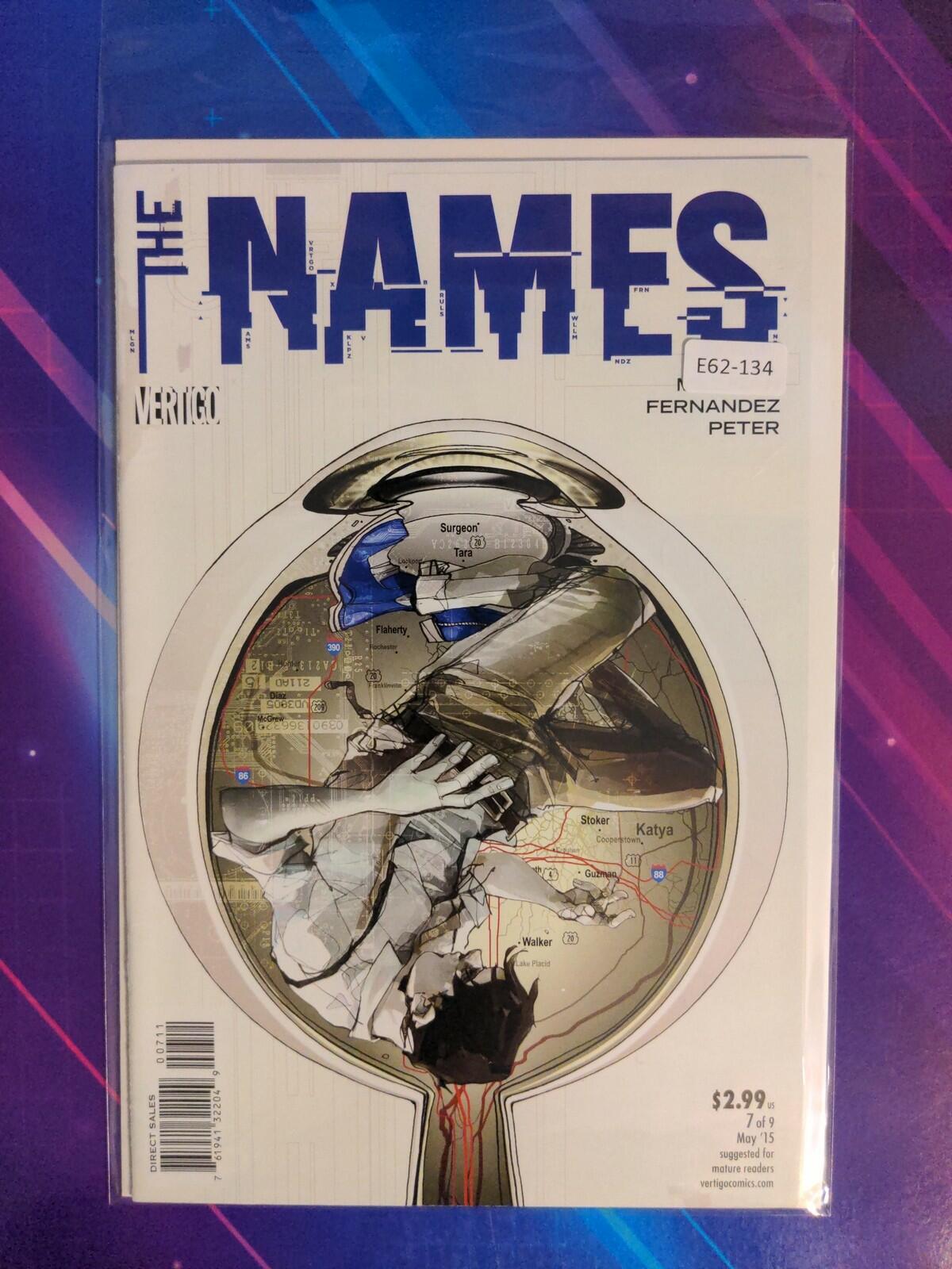 THE NAMES #7 HIGH GRADE VERTIGO COMIC BOOK E62-134