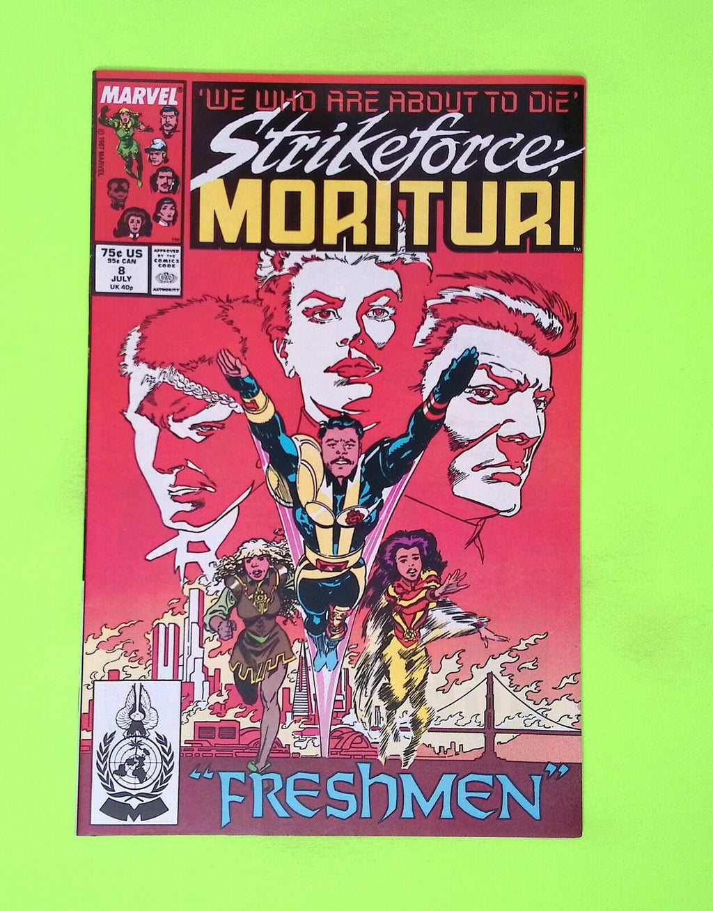 Strikeforce Morituri #8 1987 Marvel Comics 1st App 8.0 Comic Book W114-151