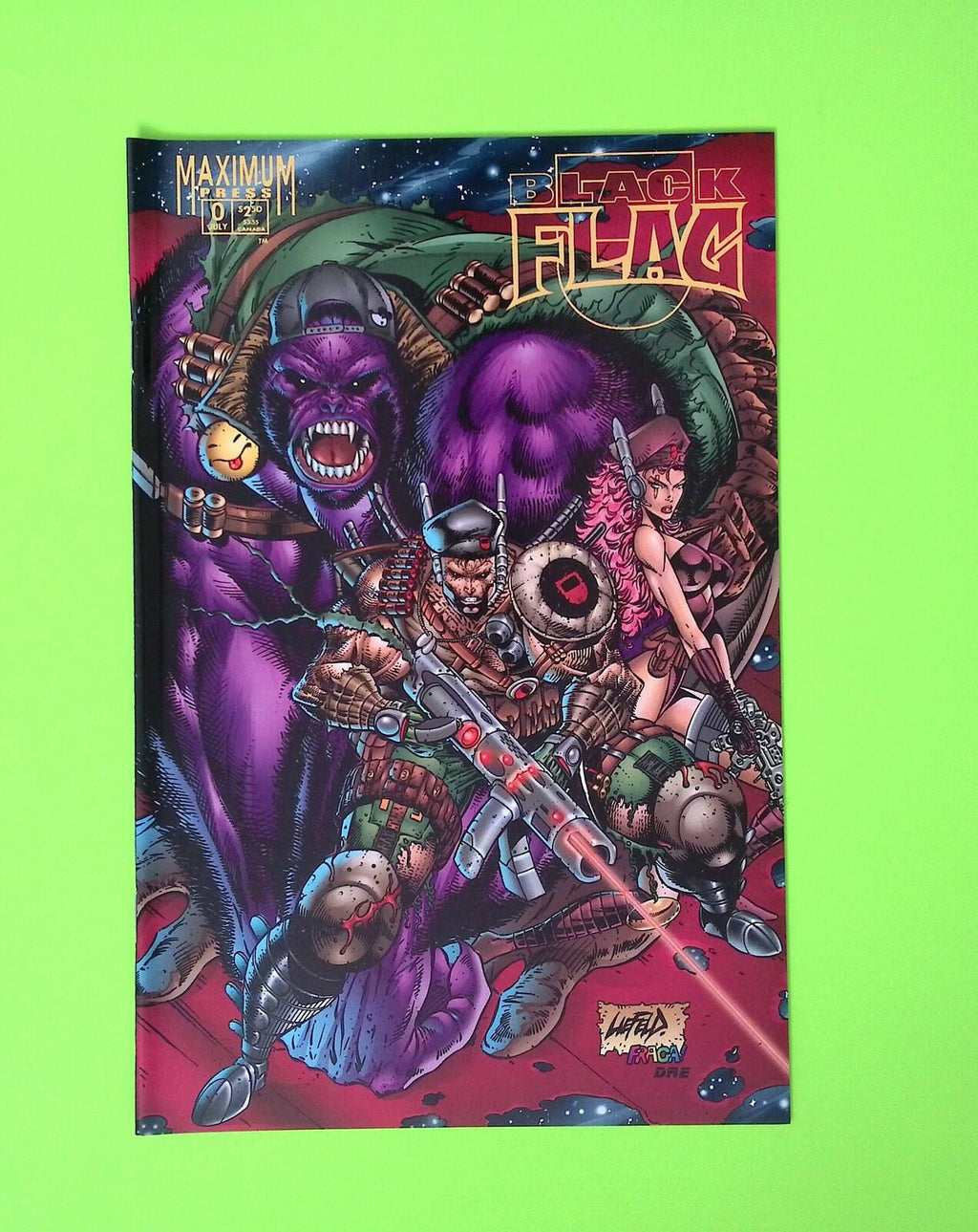 Black Flag #0 1995 Maximum Press High Grade Comic Book B6-71