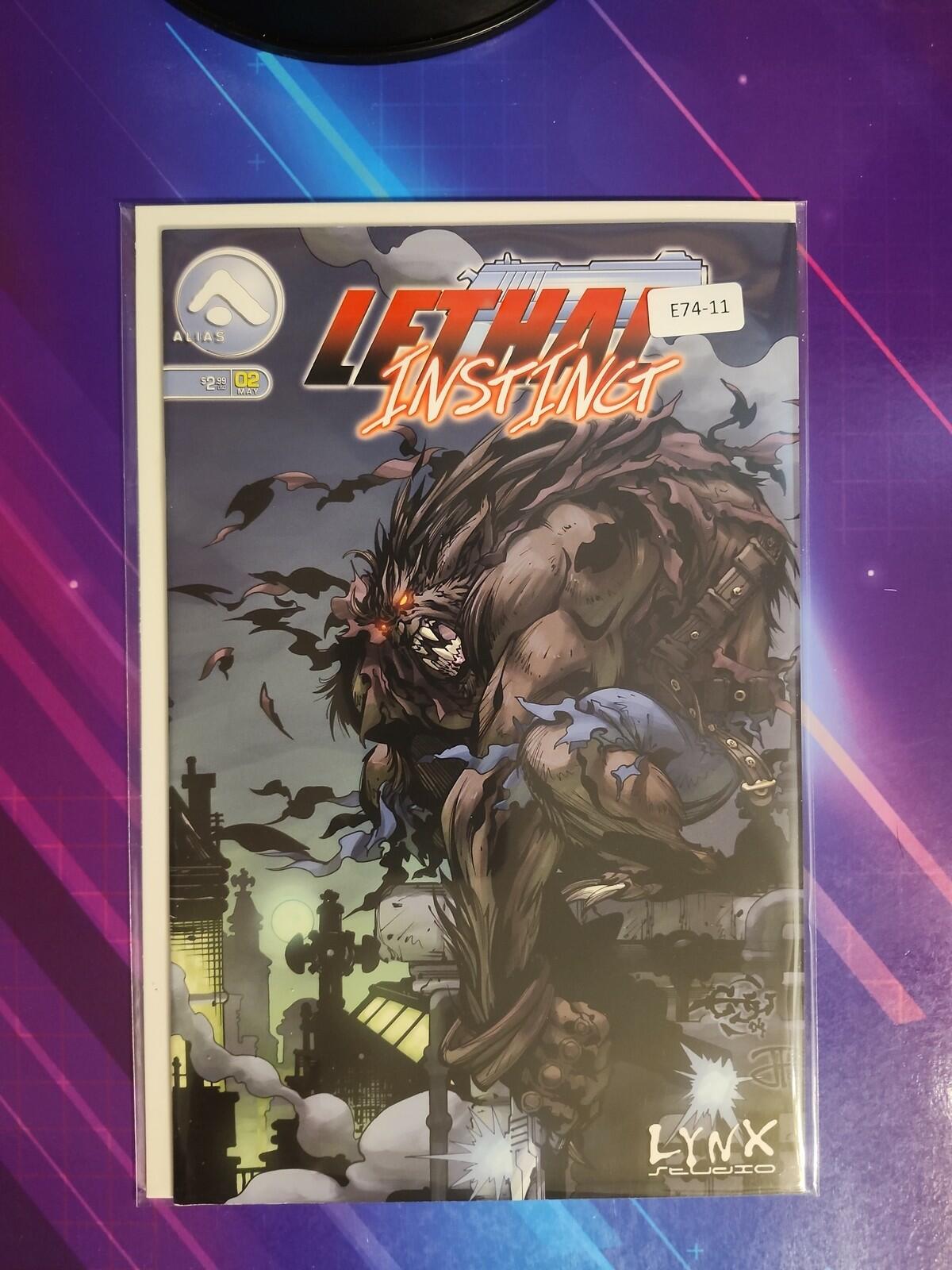 LETHAL INSTINCT #2 HIGHER GRADE ALIAS ENTERPRISES, LLC COMIC BOOK E74-11