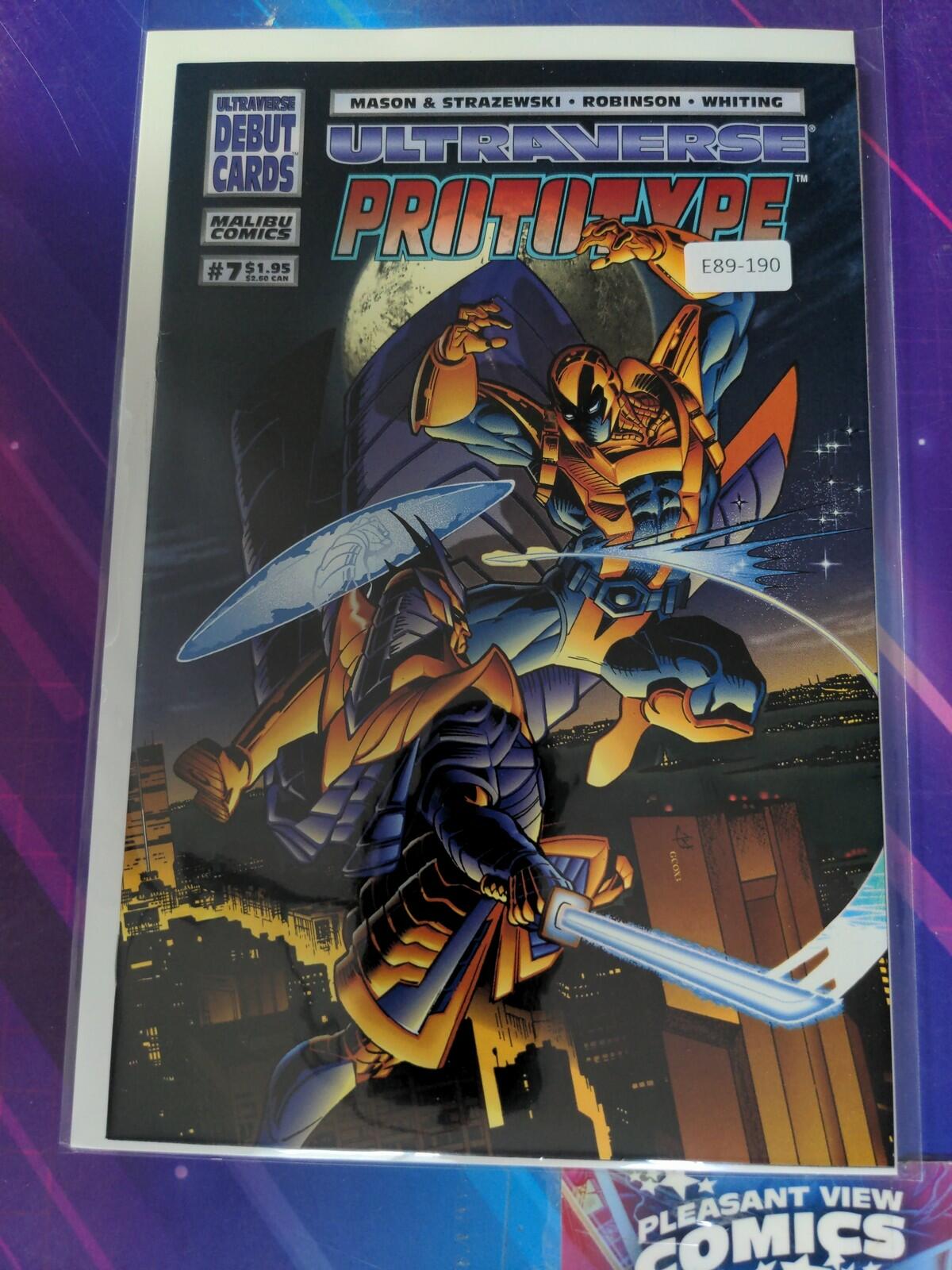 PROTOTYPE #7 8.0 1ST APP MALIBU COMIC BOOK E89-190