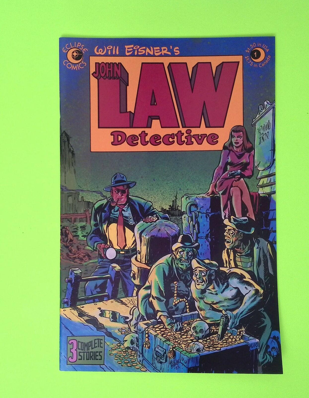 John Law Detective #1 One-Shot 1983 Eclipse Comics 8.0 Comic Book X40-112