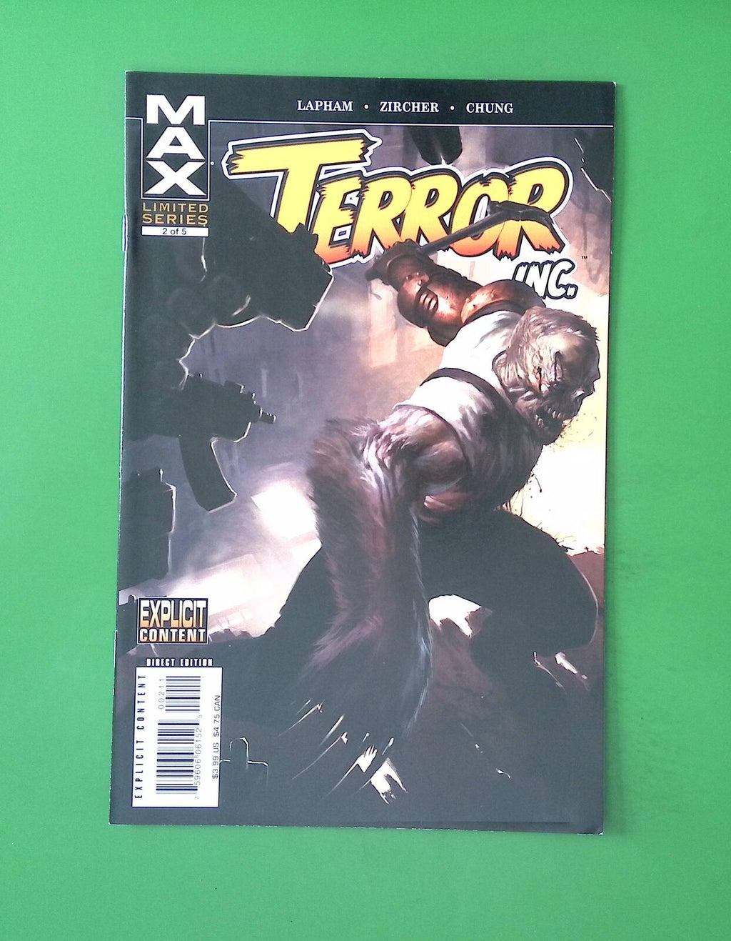 TERROR INC. #2 VOL. 2 HIGH GRADE MAX COMIC BOOK TS92-235