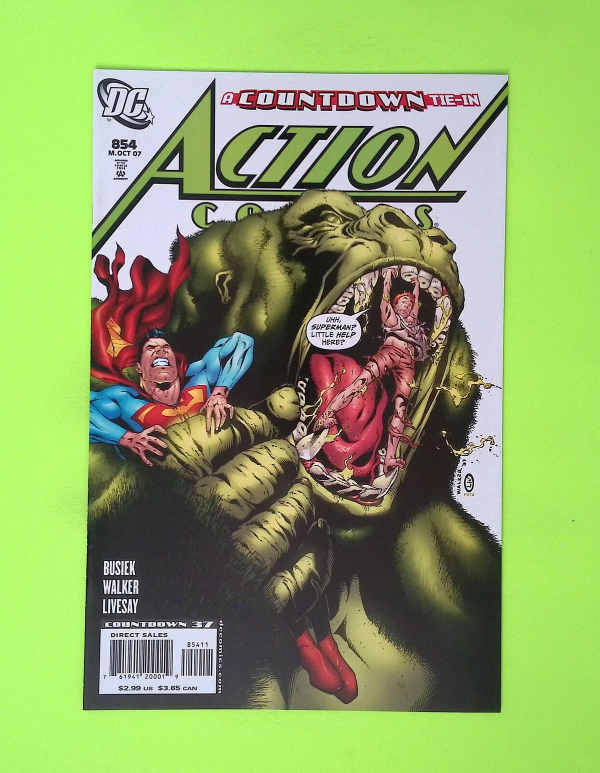 Action Comics #854 Vol. 1 2007 DC Comics High Grade Comic Book X61-28