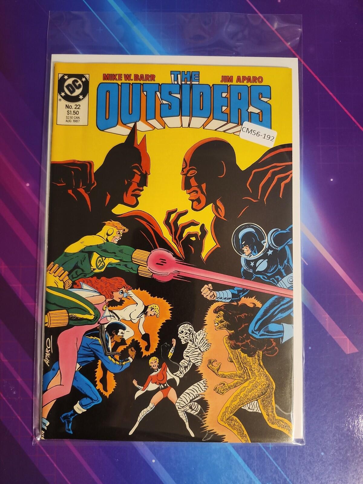 OUTSIDERS #22 VOL. 1 9.2 DC COMIC BOOK CM56-192