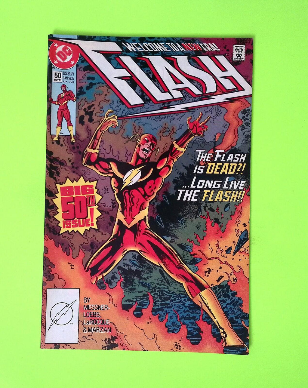 Flash #50 Vol. 2 1991 DC Comics Higher Grade Comic Book Q100-133