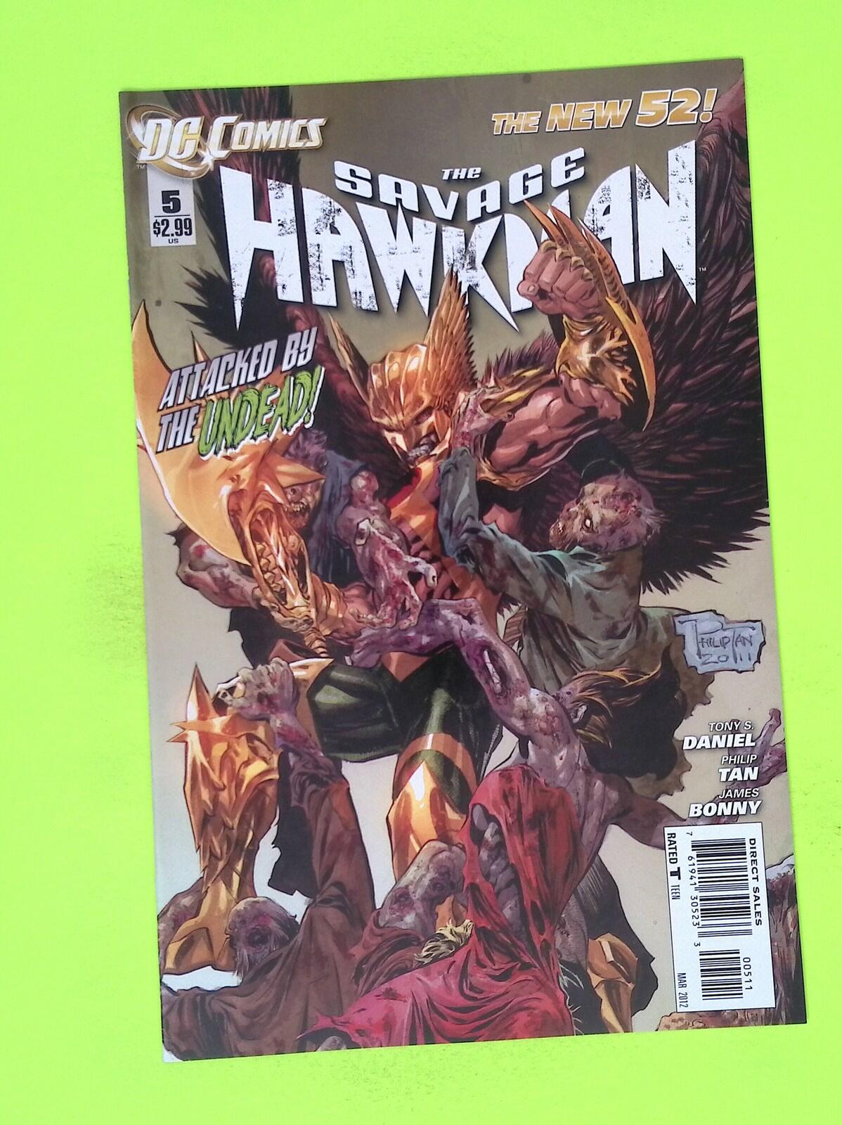 Savage Hawkman #5 2012 DC Comics 1st App High Grade Comic Book P29-26