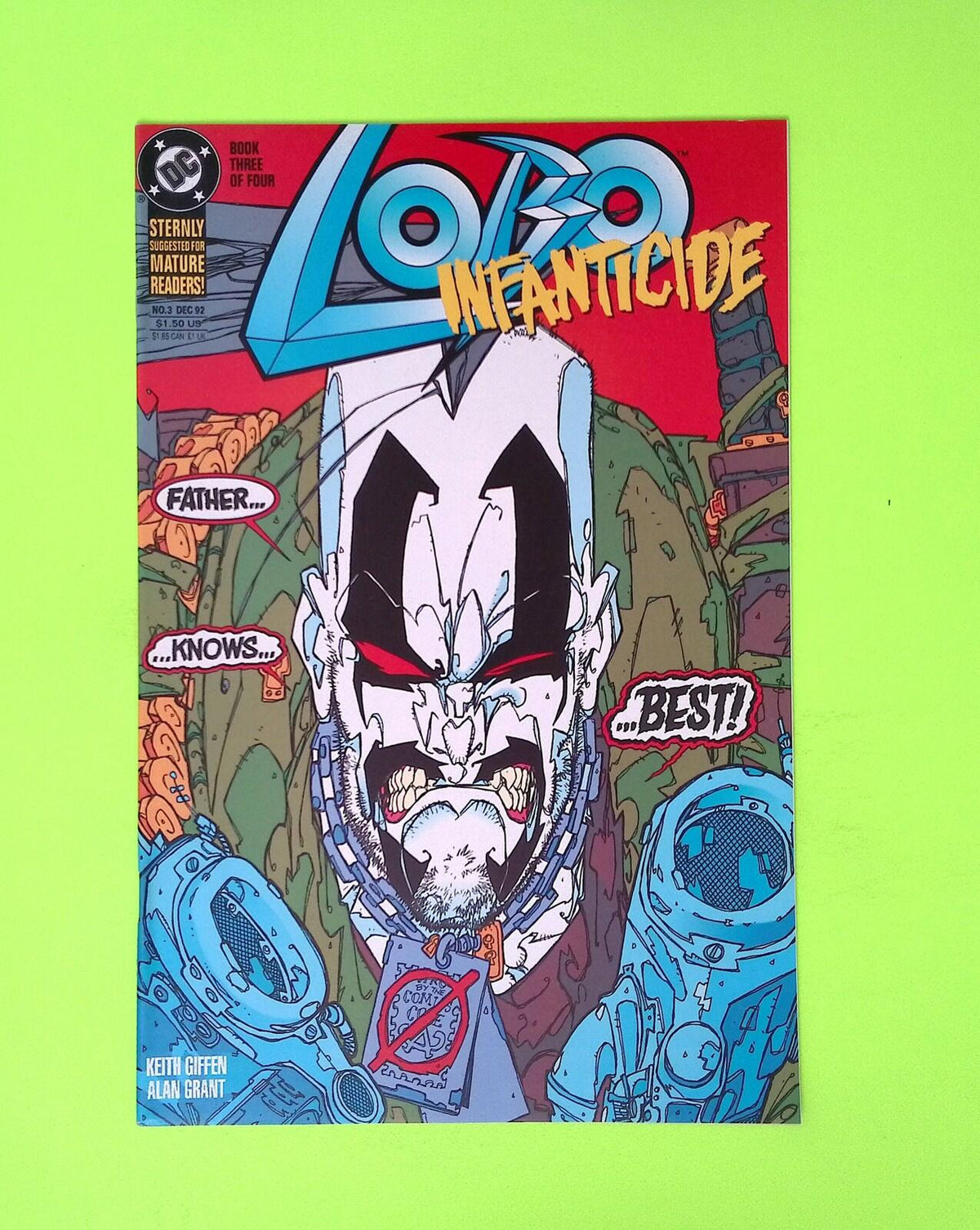 Lobo Infanticide #3 1992 DC Comics High Grade Comic Book Q23-103