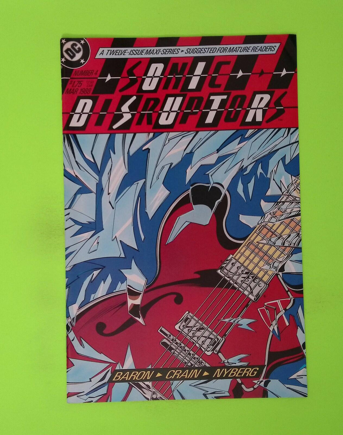 Sonic Disruptors #4 1988 DC Comics 8.0 Comic Book W136-259