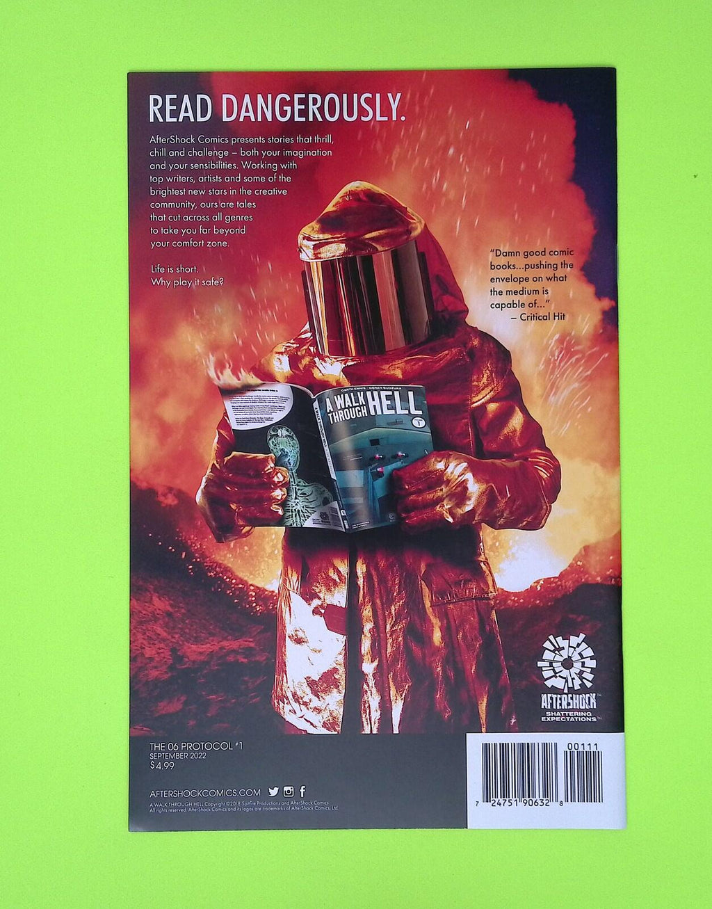 06 Protocol #1 2022 AfterShock Comics High Grade Comic Book W245-38