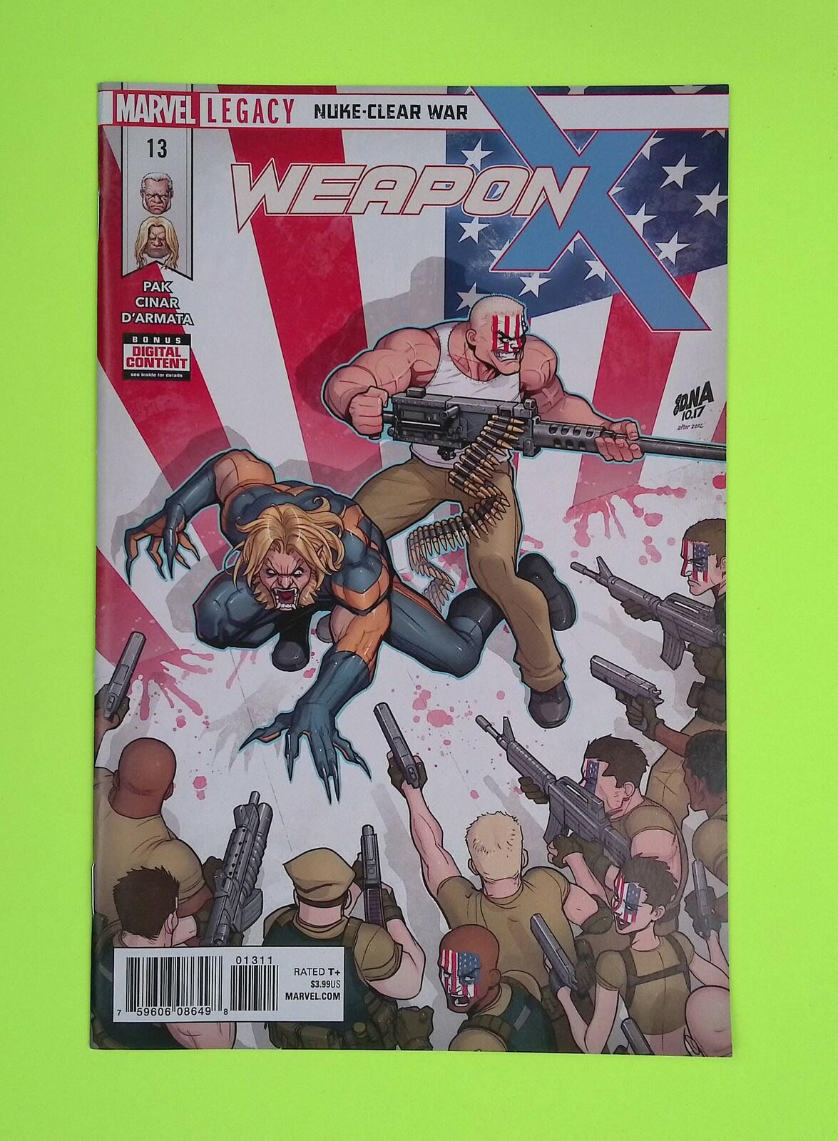 Weapon X #13 Vol. 3 2018 Marvel Comics High Grade Comic Book J33-8