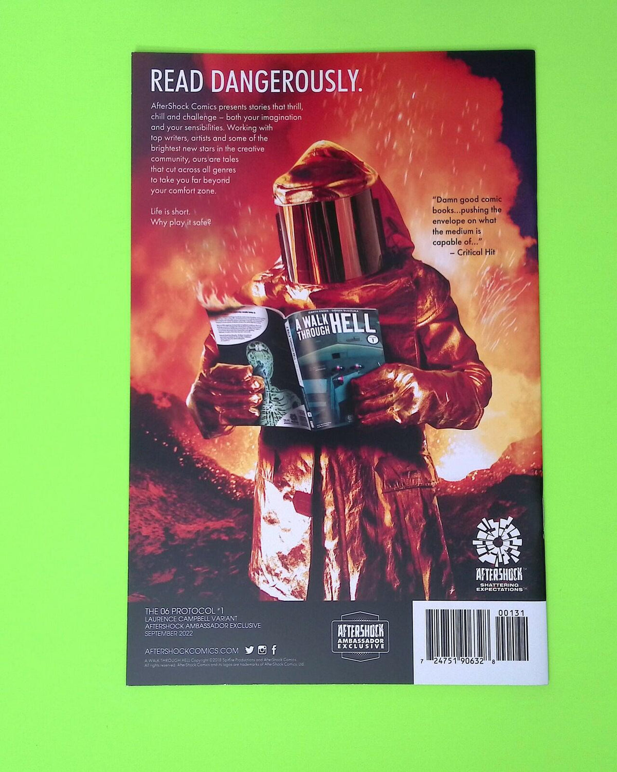 06 Protocol #1 2022 AfterShock Comics High Grade (Variant) Comic Book B39-277
