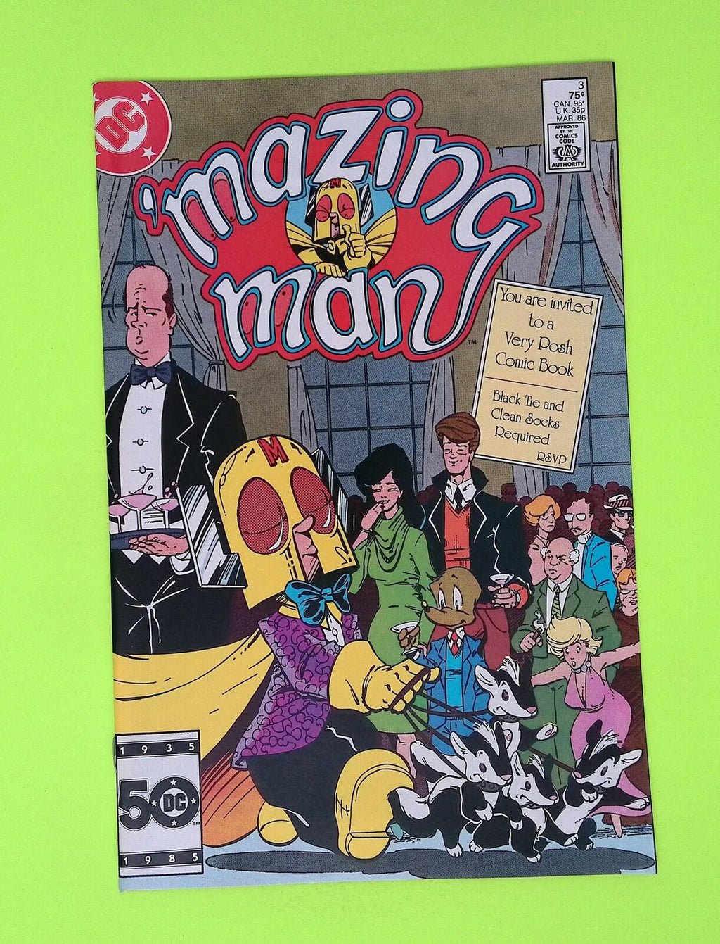 'Mazing Man #3 1986 DC Comics High Grade Comic Book P35-213