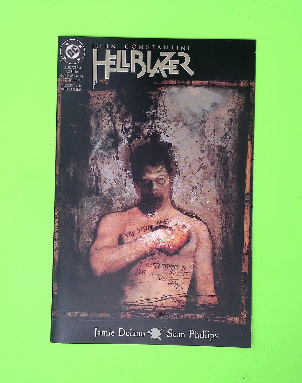 Hellblazer #34 Vol. 1 1990 Vertigo High Grade Comic Book B27-116