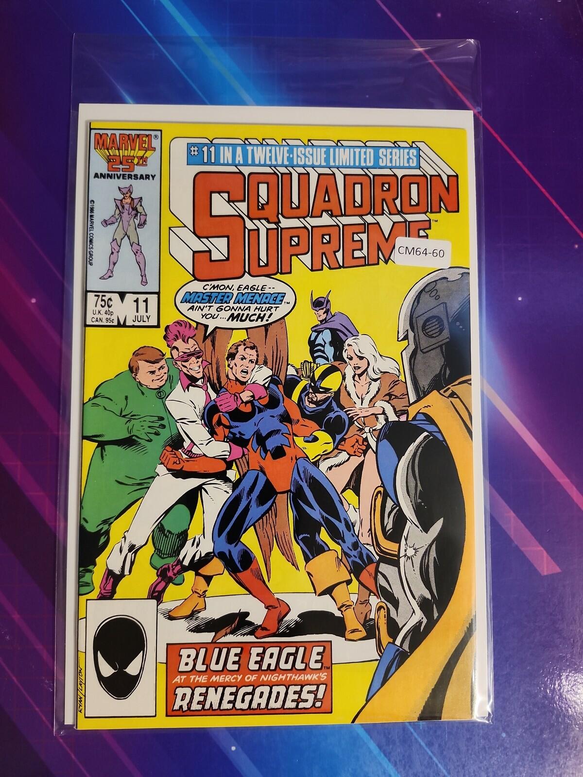 SQUADRON SUPREME #11 VOL. 1 HIGH GRADE MARVEL COMIC BOOK CM64-60