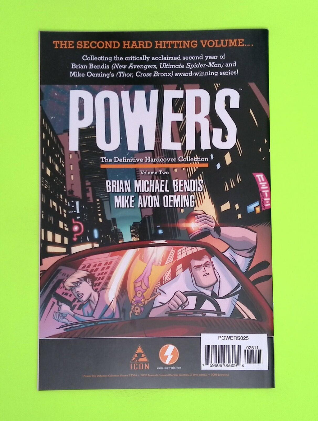 Powers #25 Vol. 2 Icon High Grade Comic Book W6-265