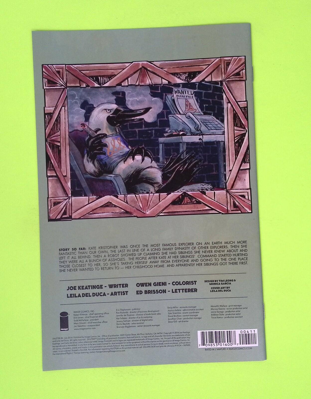 Shutter #4 2014 Image Comics High Grade Comic Book J60-5