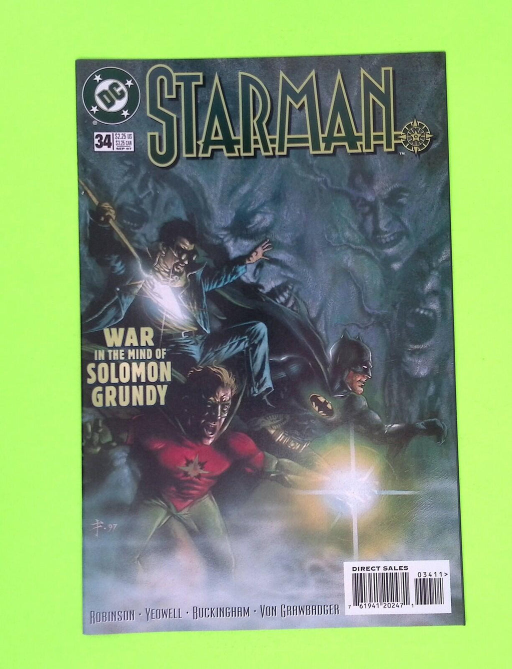 Starman #34 Vol. 2 1997 DC Comics High Grade Comic Book R45-142
